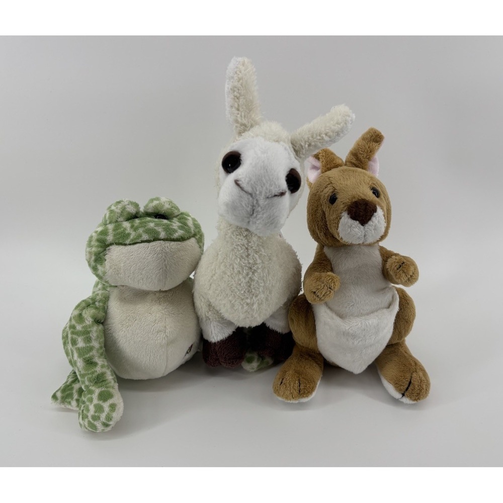 Lot of 3, Ganz Webkinz Kangaroo/Llama/Frog